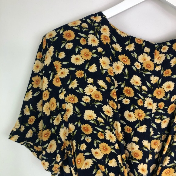 Vintage Anegada's Yellow Flower Print Romper - Picture 4 of 8